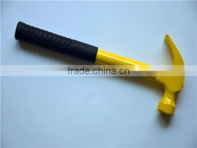 Chinese steel claw hammer with rubber handle