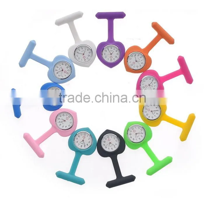 hot waterproof silicone medical watch with quartz