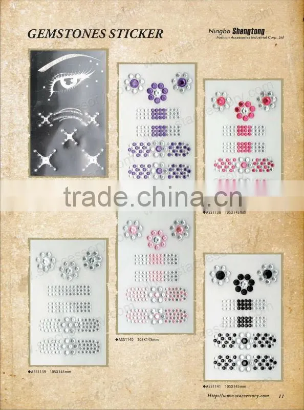 DIY Gemstones Sticker, Acrylic Sticker for Telephone Decoration, Eye Sticker