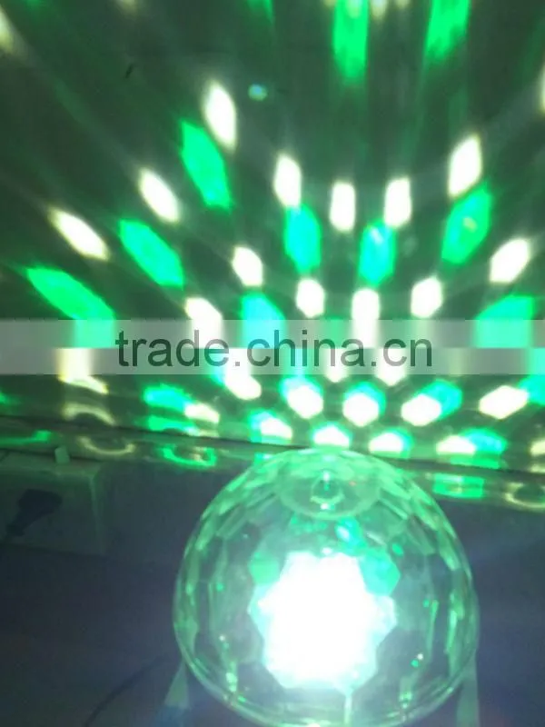 High Quality!!!Lowest Price!!!Special Effect RGBW LED thunder Crystal disco Ball/ Professional Magic Music Disco Ball Light