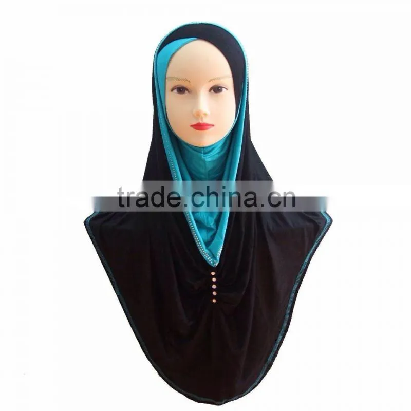 H228 popular muslim jersey hijab,big size long hijab