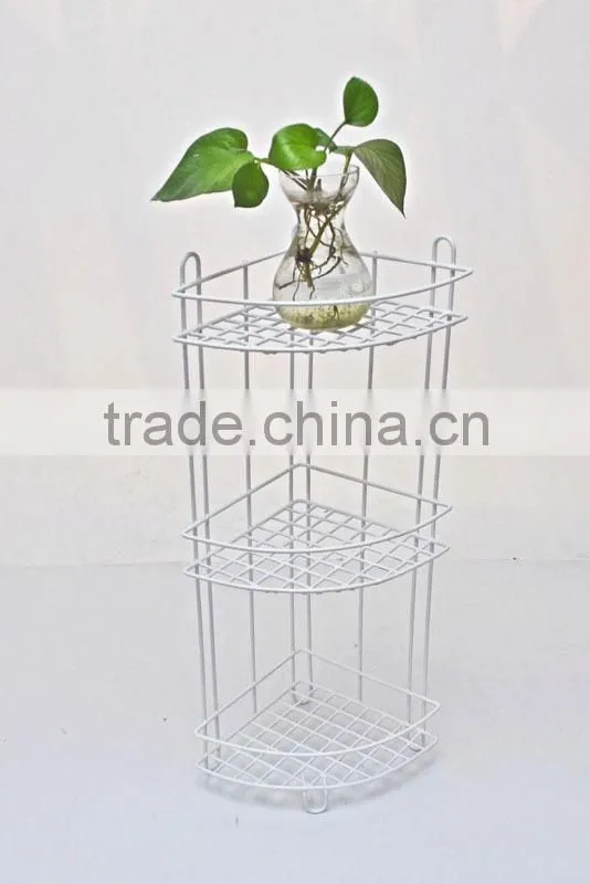 customized shining fashionable metal wine shelf rack