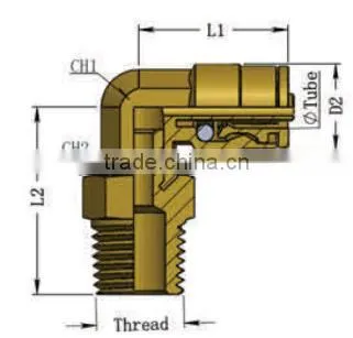 DOT brass connector assembly