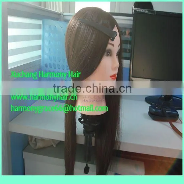 HARMONY STOCK 100% human hair hair styling heads for practice