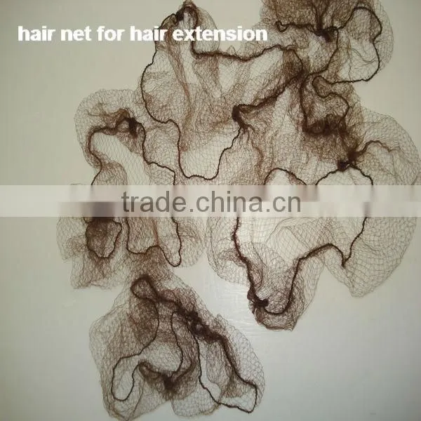 Quality nylon hair net for hair extensions
