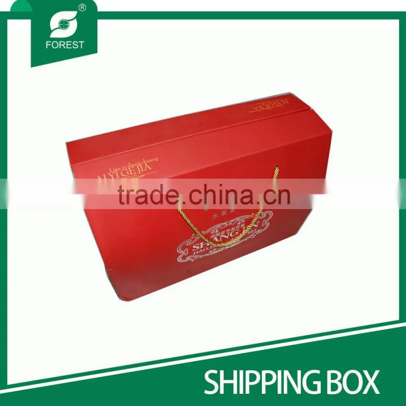 NEW TYPE FOLDED CORRUGATED SHIPPING CARTONS WITH TWISTED HANDLES