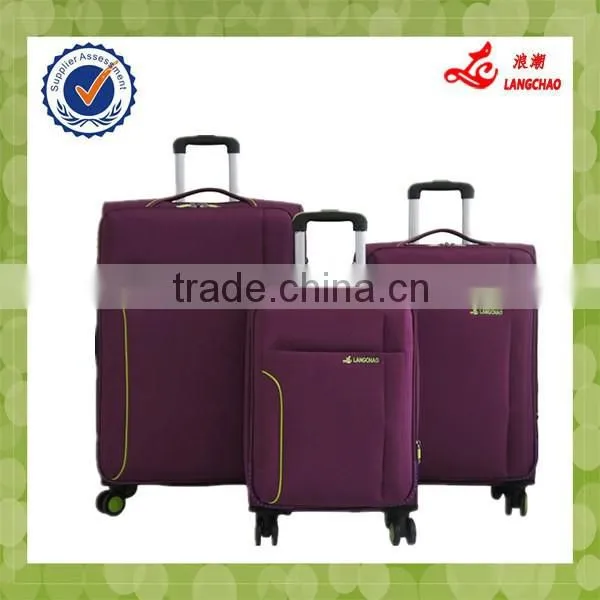 New material nylon four wheels travel luggage set travel luggage designer luggage sets