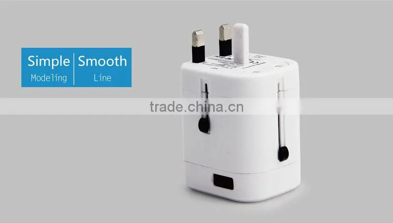 universal usa travel adaptor with electrical switch socket 2500Ma