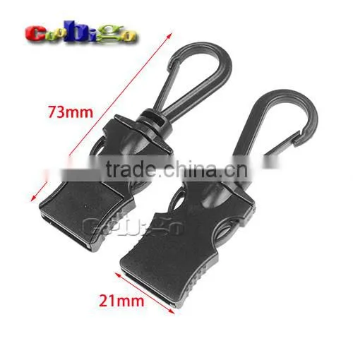 Plastic Detach Buckle Hook Belt Clip for Business Job ID Card Badge Holder & Lanyard #FLC439-1B/2B/3B