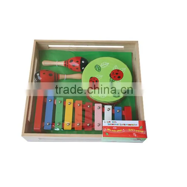Wood music instruments toy for kid,child favourite wood musical toy sets