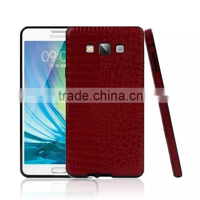 Alibaba express PU alligator case, pu leather material case for samsung galaxy A5