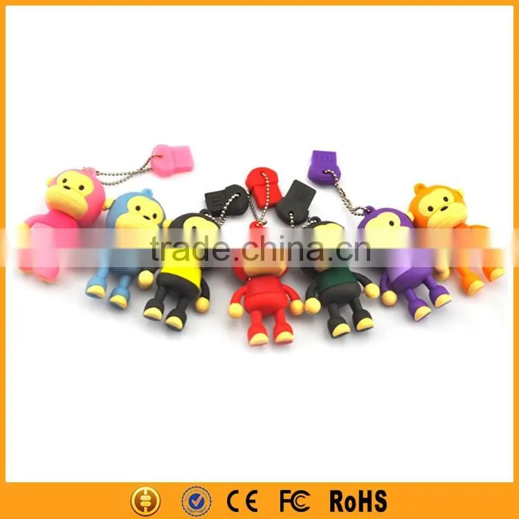 Wholesale Popular Cartoon Monkey Custom USB Stick