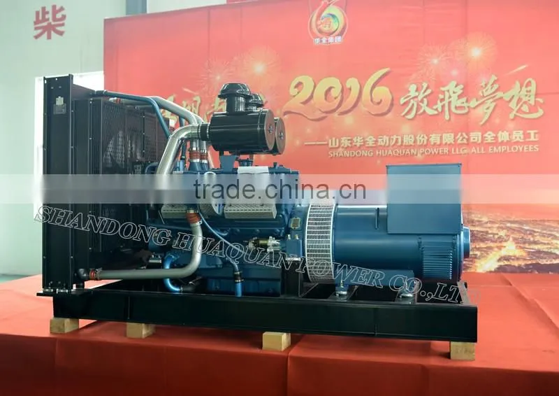 Power generator diesel 500kw with shangchai diesel engine for industrial use