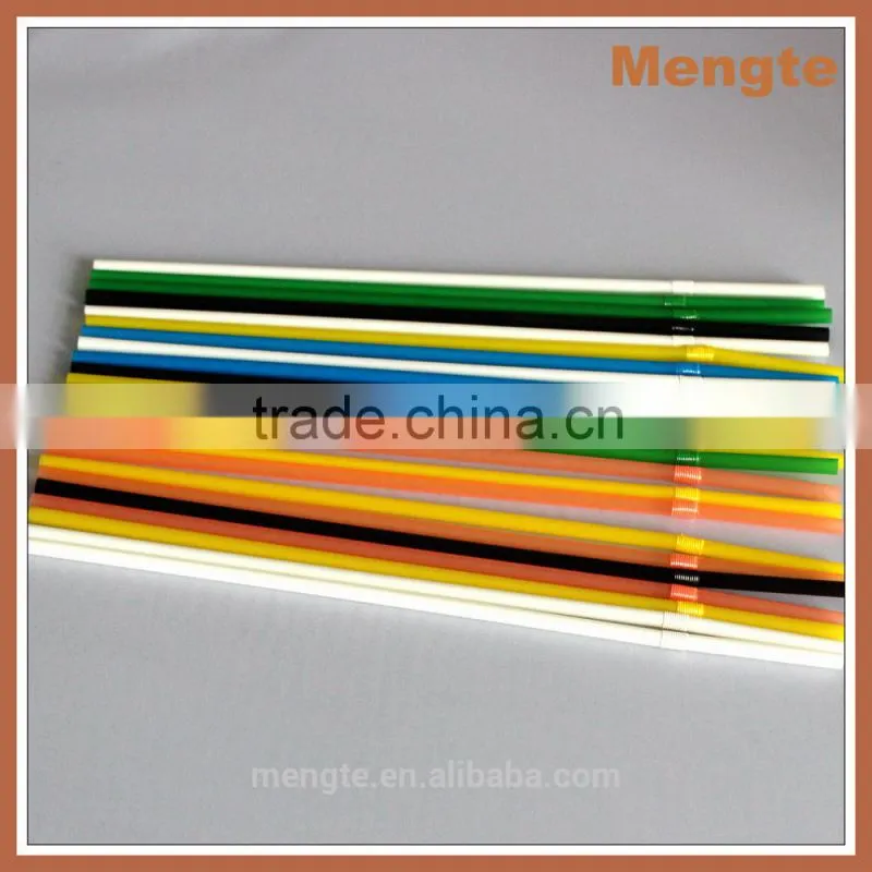 heavy colored hot sells plastic disposable flexible drinking straw