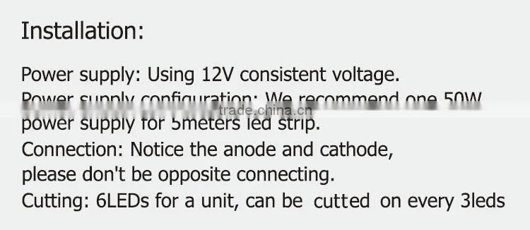 9.6W/M DC12V SMD2835 IP20 120LED/M 720LM/M Flexible Led Strip light