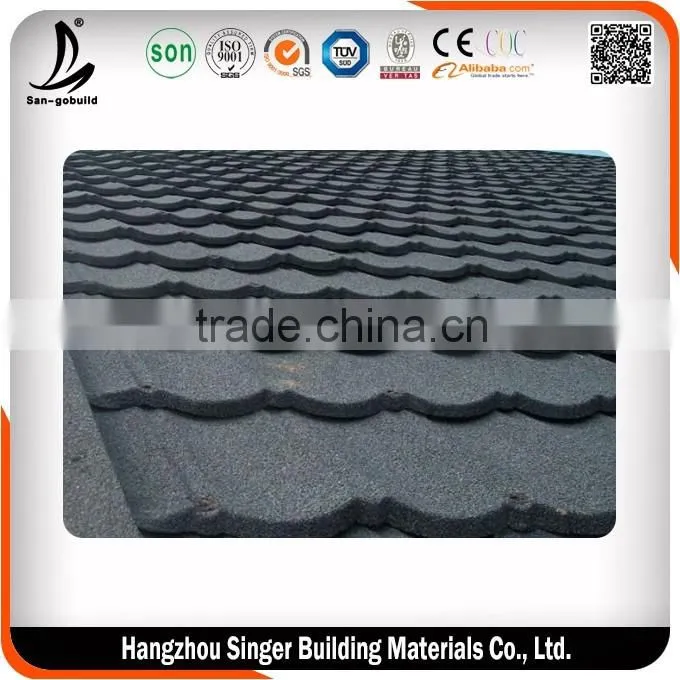 Factory Direct Sell High Quality Roofing Sheet, Al-zinc Stone Coated Metal Roof