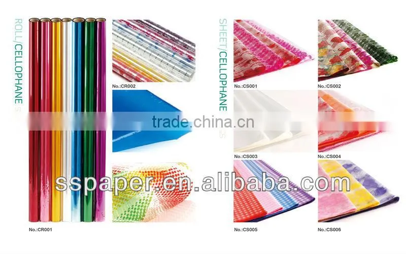 plastic film roll transparent cellophane paper metallized bopp film