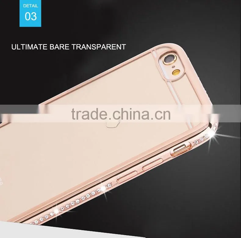 For iphone 5 5s 6s Clear Transparent Crystal TPU Soft Phone Case