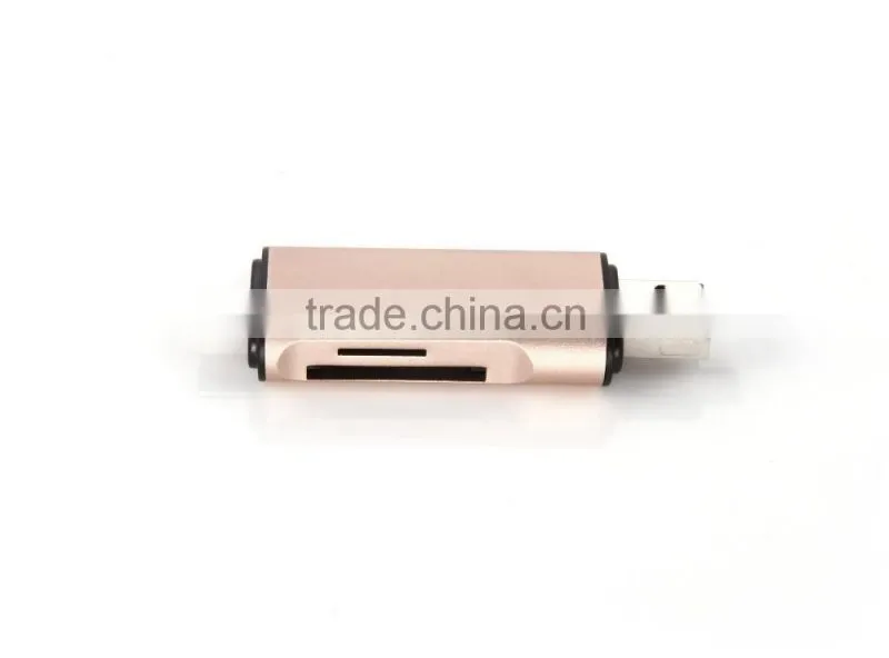 USB-C USB-A Micro USB 3 in 1 TF SD OTG Card Reader