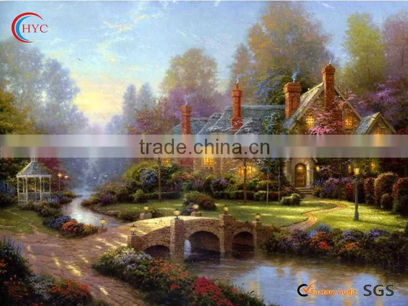 2013modern famous chinese art oil painting printed