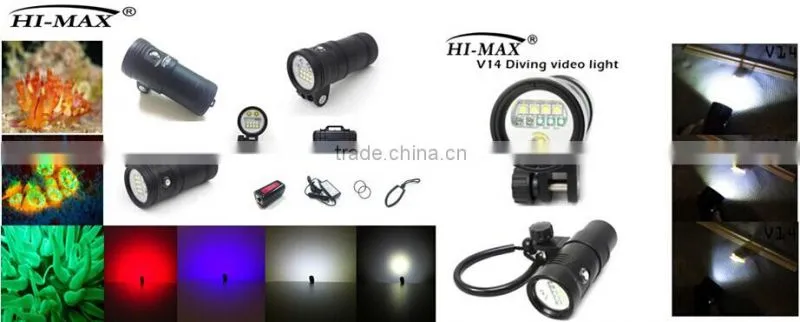 Professional Photography led flashlight scuba diving torch