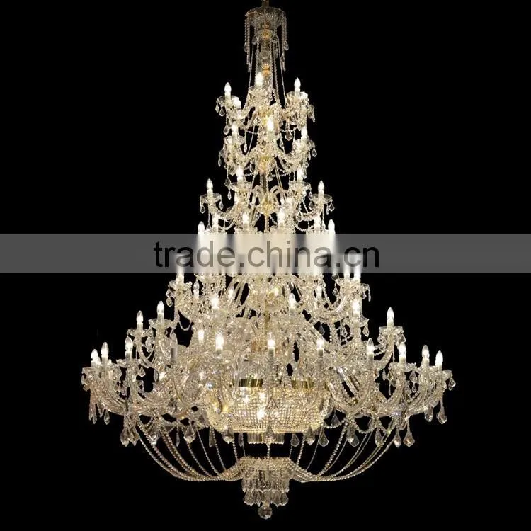 Murano Glass K9 Crystal Large Candle Chandelier Lighting for Decoration