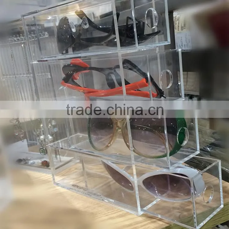 Acrylic eyewear case, eyewear showcase, eyeglass display case