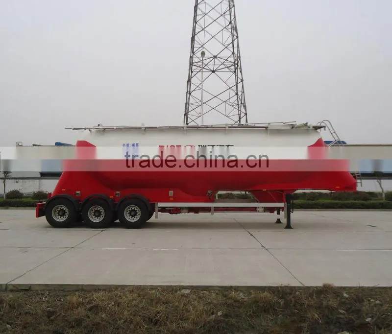 3 Axle Aluminum Alloy Vertical Powder Tank Semi Trailer/powder tank trailer/bulk cement tank trailer