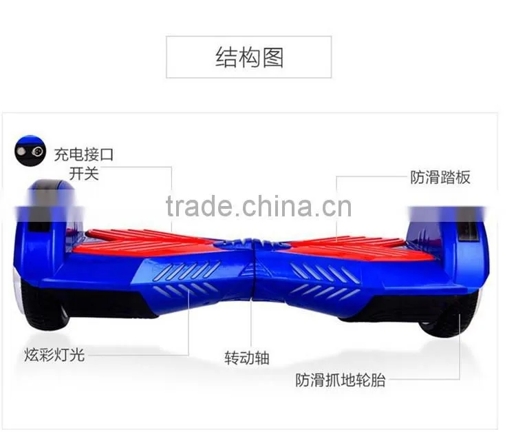 6.5 inch Speedway Bluetooth Self Balance Electric Standing Hoverboard Scooter Remote Key LED Light on Two Wheel Smart Skateboard