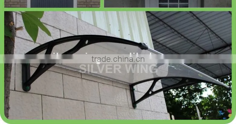 Hot sale Elegant shade DIY polycarbonate durable canopy for door or window