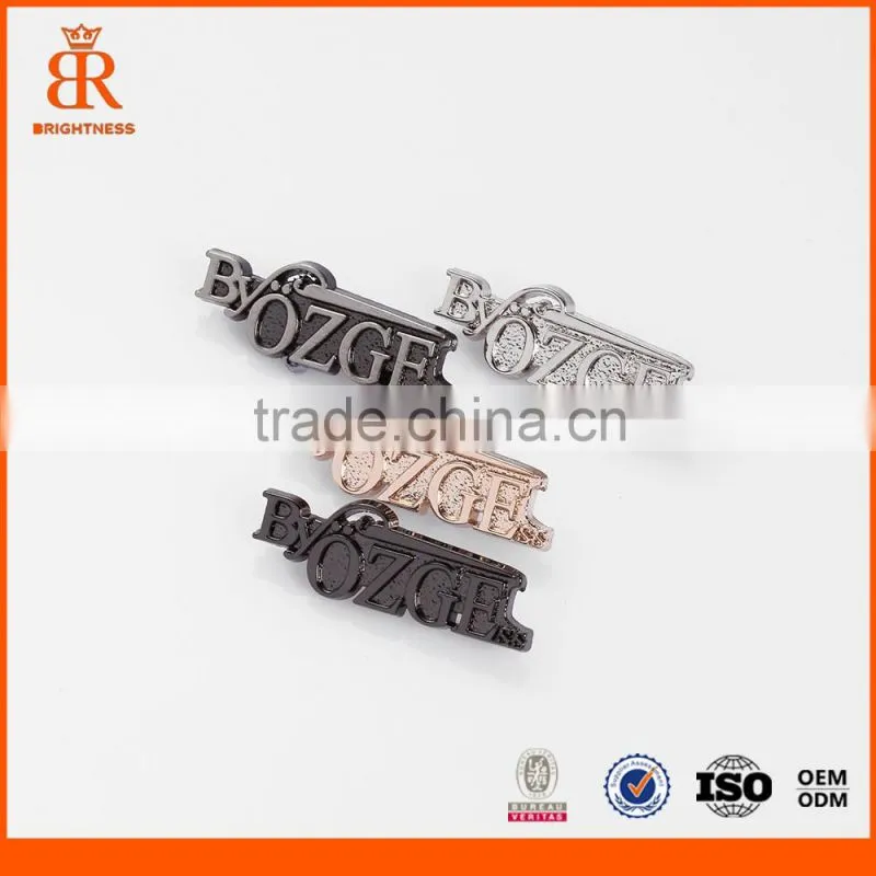 Designer Handbag Metal Tags Garment Metal Logo Plate
