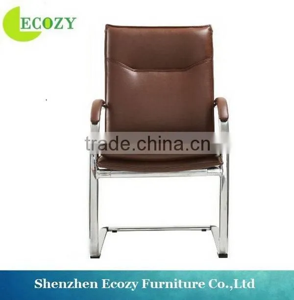 High quality updated modern orange leather conference chair