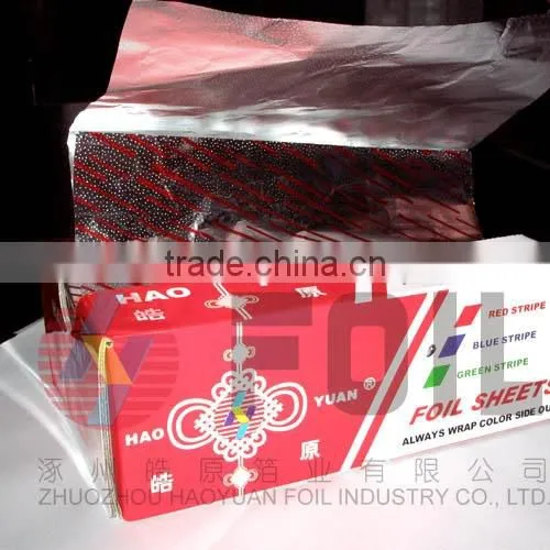 Lamination foil with paper & hamburger foil with paper