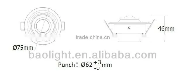 2013 led ceiling lights can adjust beam angle 3w led spot lamp