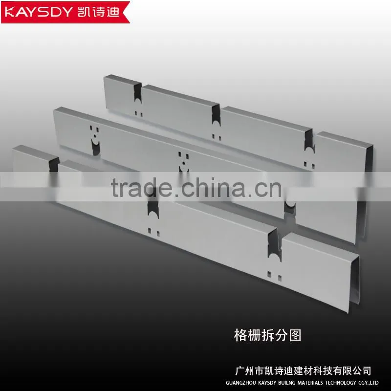 white color metal building materials of grid ceilings