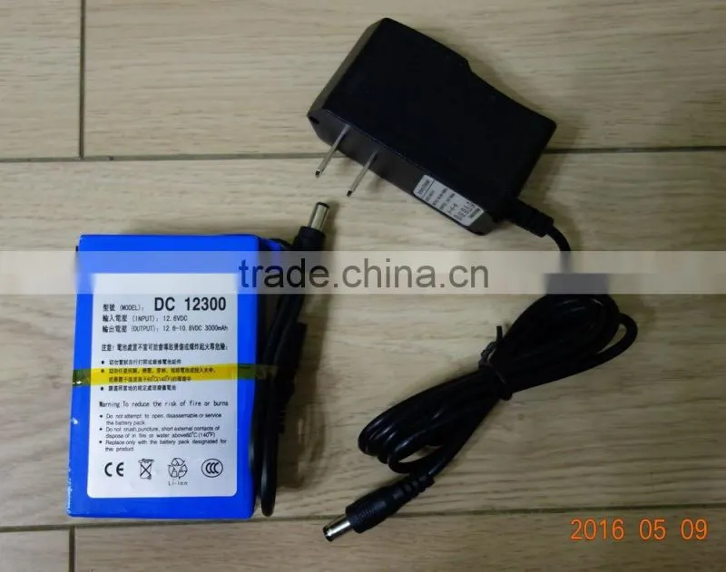 Super Polymer Rechargeable 12V 9800mAh li-ion Battery