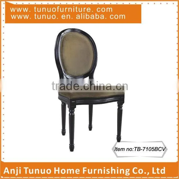 French style louis chair,velvet fabric covered, dining room furniture TB-7105BVC