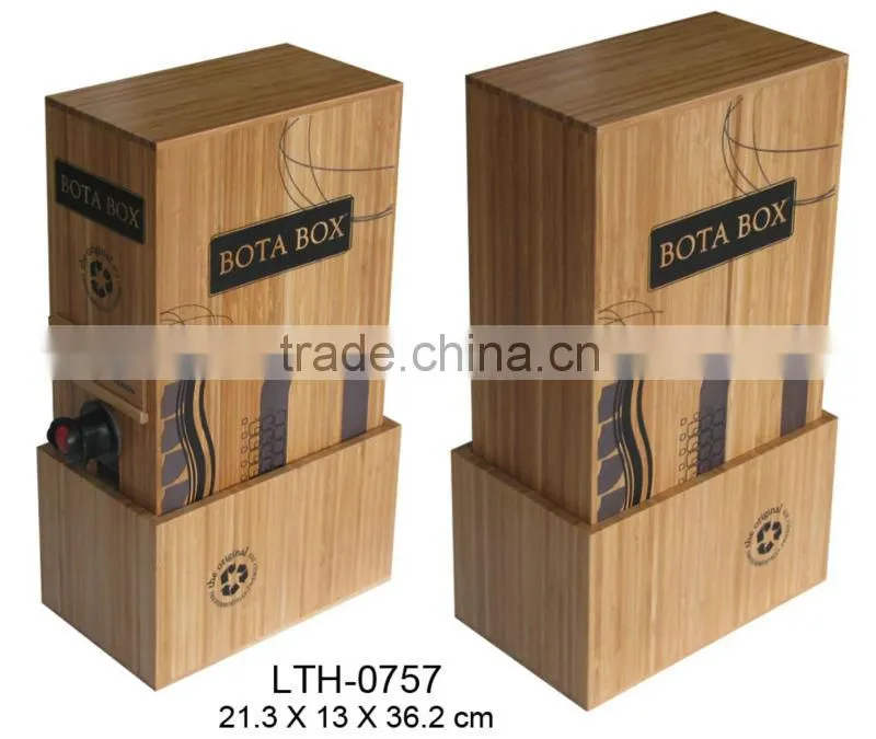 custom bamboo wine packing box wholesale wine packing box supply