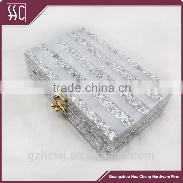 Guangzhou fashion wholesale acrylic bay,acrylic box clutch evening bag