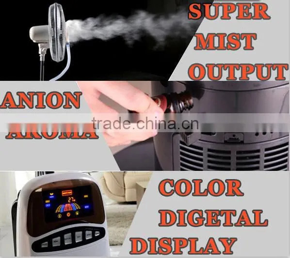 Powerful stand water misting electric fan