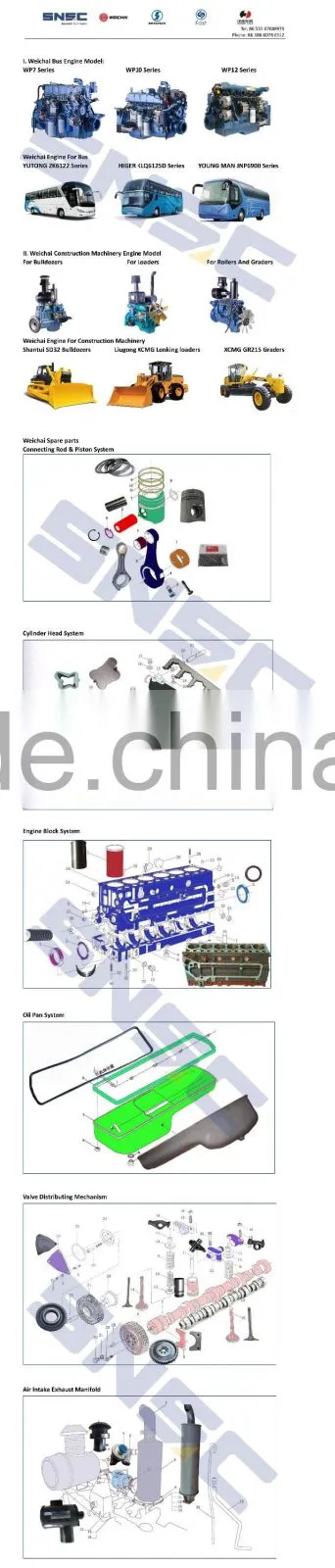 Weichai wd615 for sino truck loader engine engine four matching