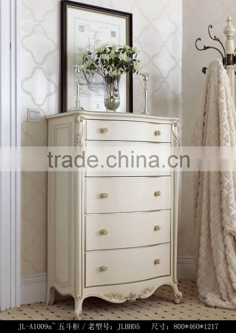 New Classic European And America Style Carved Bedroom Furniture Bed Bedside table Wardrobe Dressing table Bench Royal Chair
