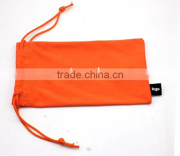 Microfiber sunglasses cloth pouch with logo printed