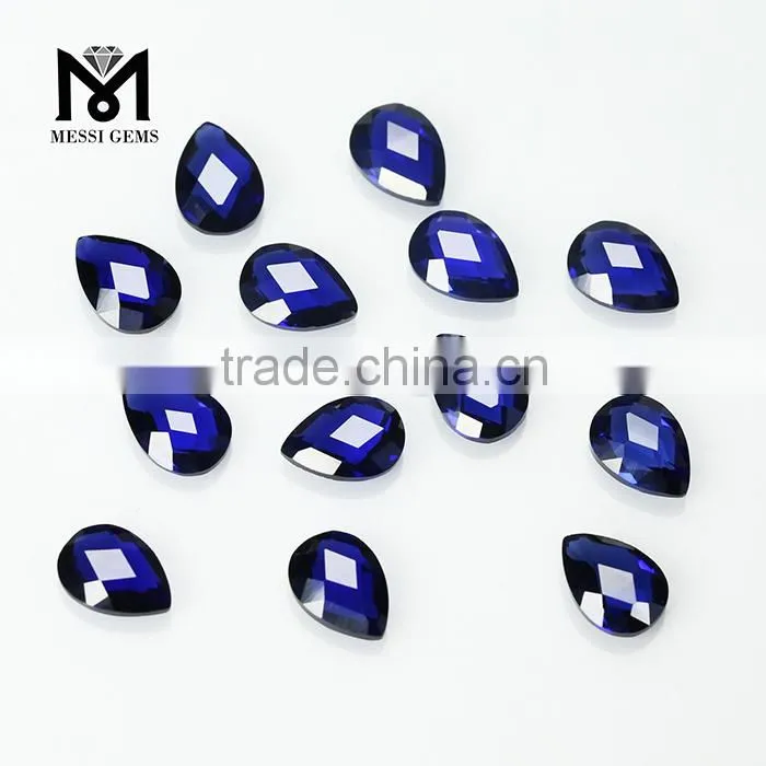 Double Briolette Faceted Pear Shape 5 x 7 mm 34# Corundum Sapphires