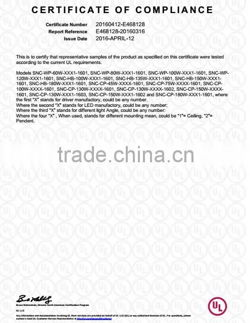Cool white color temperature ip65 outdoor lighting UL cUL approved led wall pack 120w