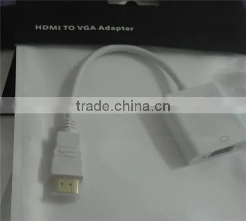HDMIMale to VGA With Audio HD Video Cable Converter Adapter 1080p Top quality cabletolink