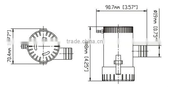 24V Submersible Bilge Pumps 750GPH