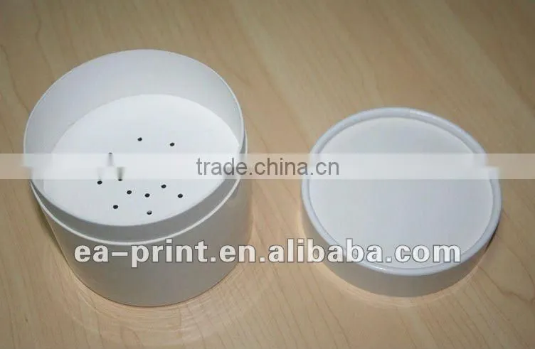 white round paper box