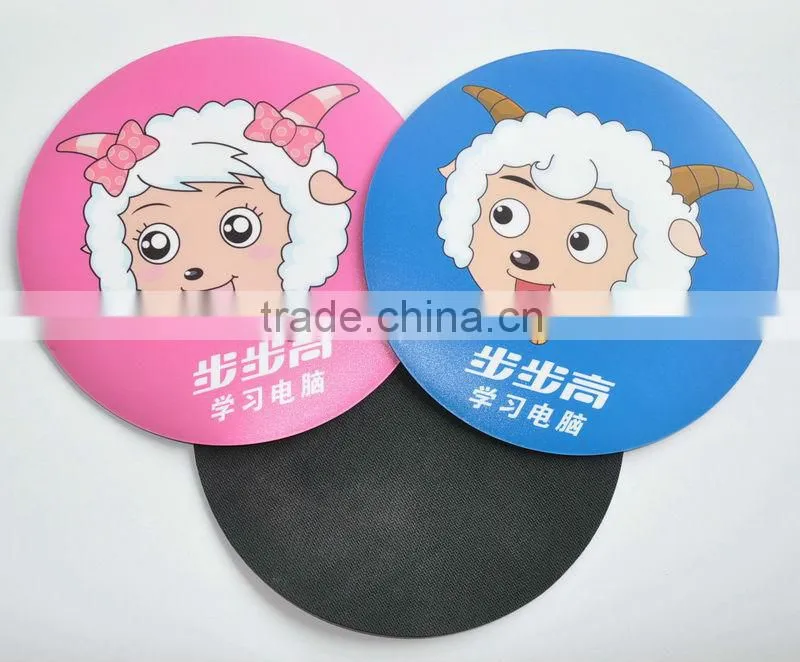 Custom made Round soft rubber mouse pad / Natural rubber mouse mat for promotion