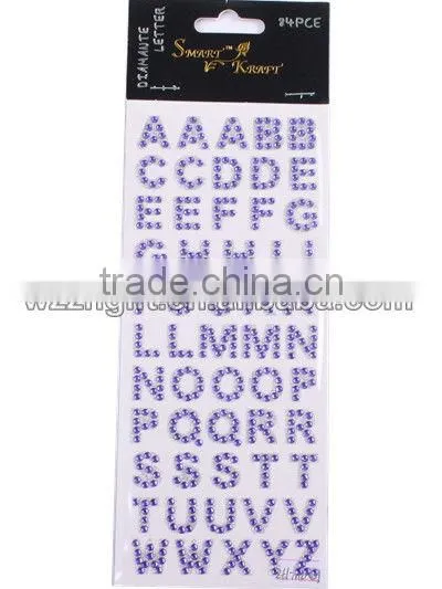 Acrylic Crystal Laptop Letter Sticker